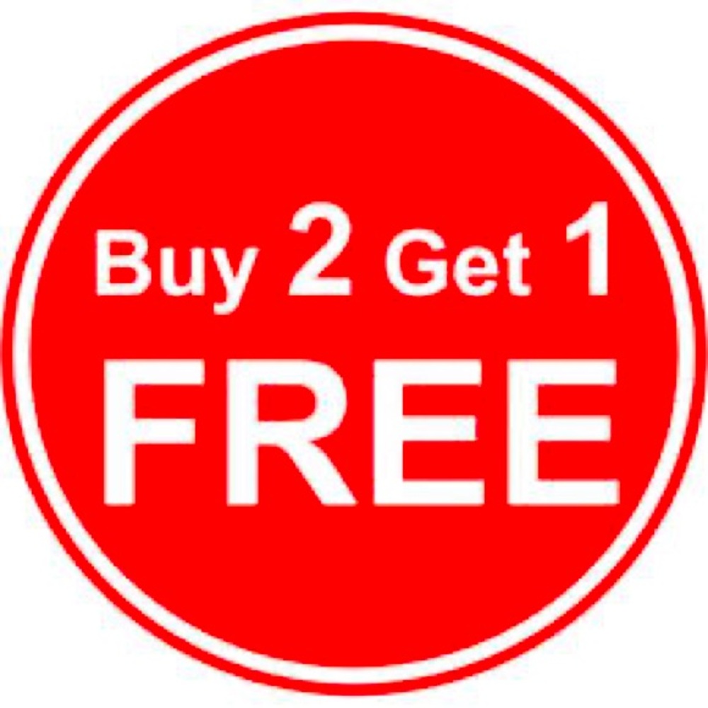 BUY 2 GET 1 FREE